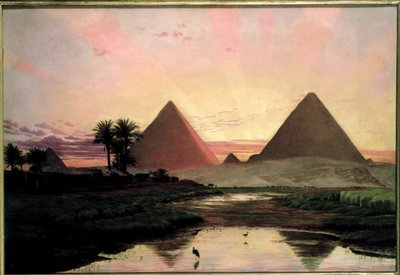 The Pyramids at Giza by Thomas Seddon